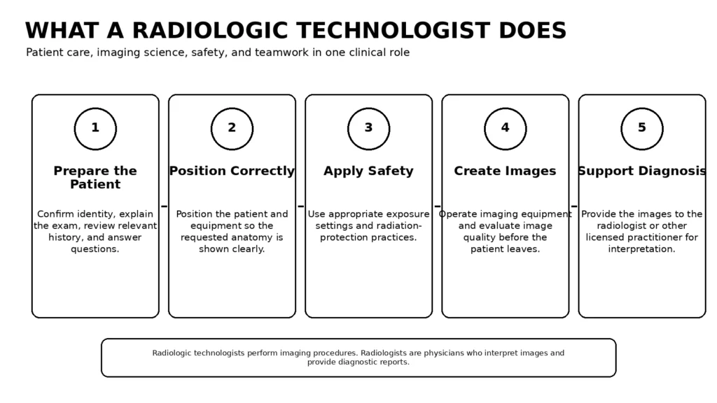 radiologic technologist role infographic