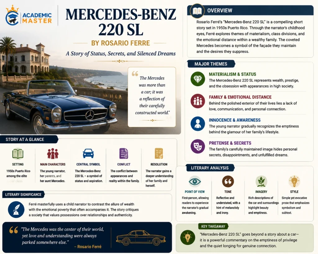 Mercedes Benz 220 SL By Rosario Ferré
