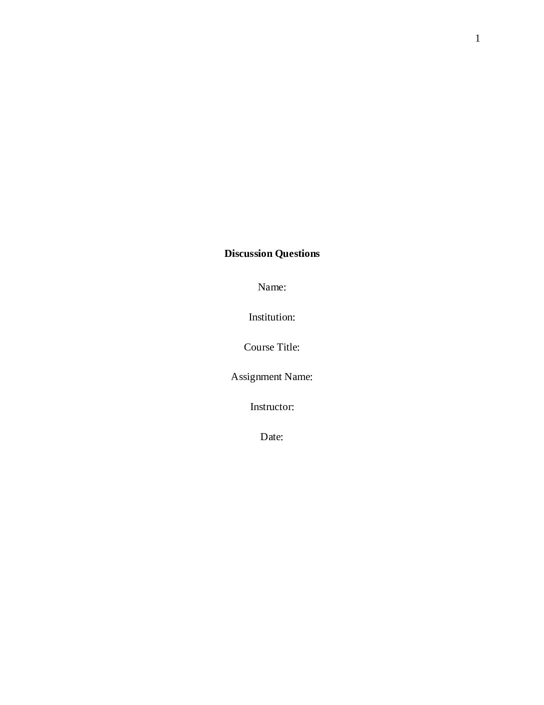 Discussion Questions pdf