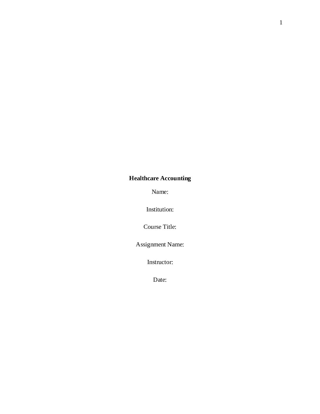 Our Samples 12 Healthcare Accounting pdf