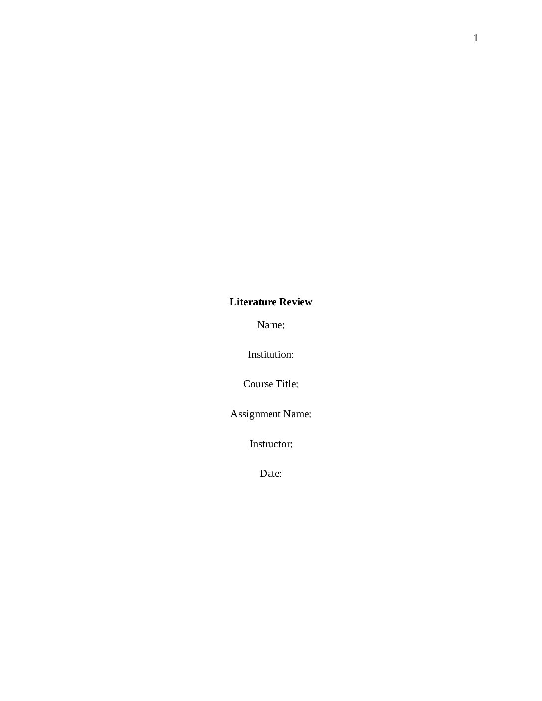 Our Samples 5 Literature Review pdf