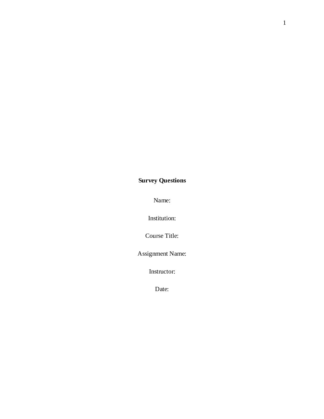 Survey Questions 16169 Survey pdf
