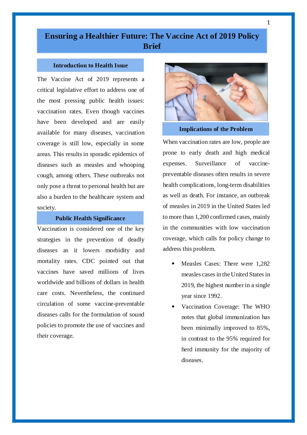 The Vaccine Act of 2019 pdf