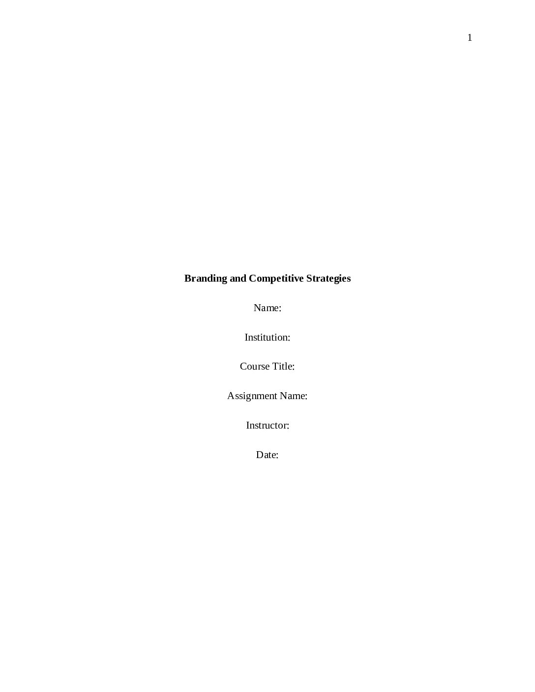 ecrh branding and competitive strategy market position reputation and healthcare competition pdf