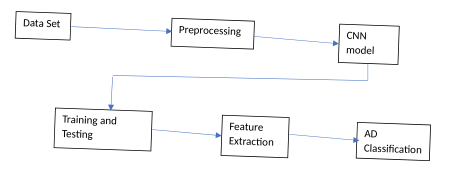 Figure 1.8 Original CNN workflow for Alzheimer’s disease classification