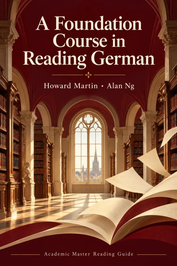 Reading-guide cover for A Foundation Course in Reading German by Howard Martin and Alan Ng