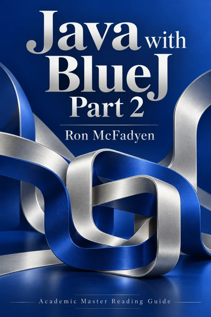 Java with BlueJ Part 2 6 Reading-guide cover for Java with BlueJ Part 2 by Ron McFadyen