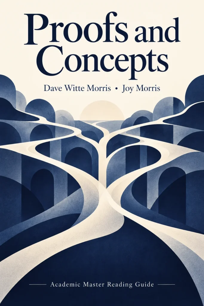 Reading-guide cover for Proofs and Concepts: The Fundamentals of Abstract Mathematics by Dave Witte Morris and Joy Morris