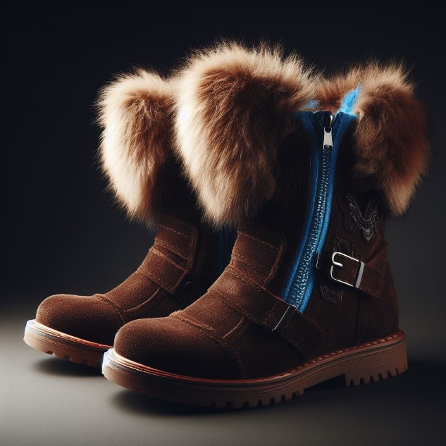 Illustrative African-inspired boots