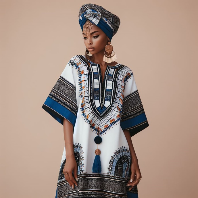 Illustrative African-inspired clothing