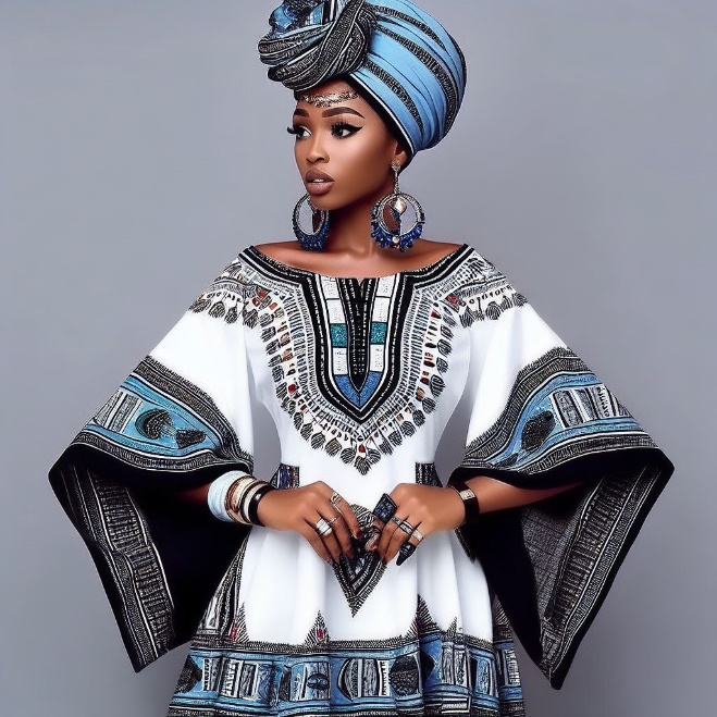 Illustrative African-inspired clothing