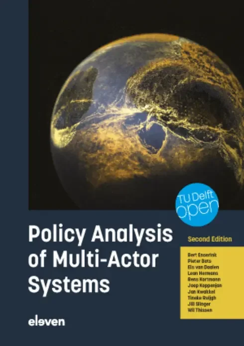 Original cover of Policy Analysis of Multi-Actor Systems by Bert Enserink, Pieter Bots, Els van Daalen, Leon Hermans, Rens Kortmann, Joop Koppenjan, Jan Kwakkel, Tineke Ruijgh-van der Ploeg, Jill Slinger, Wil Thissen