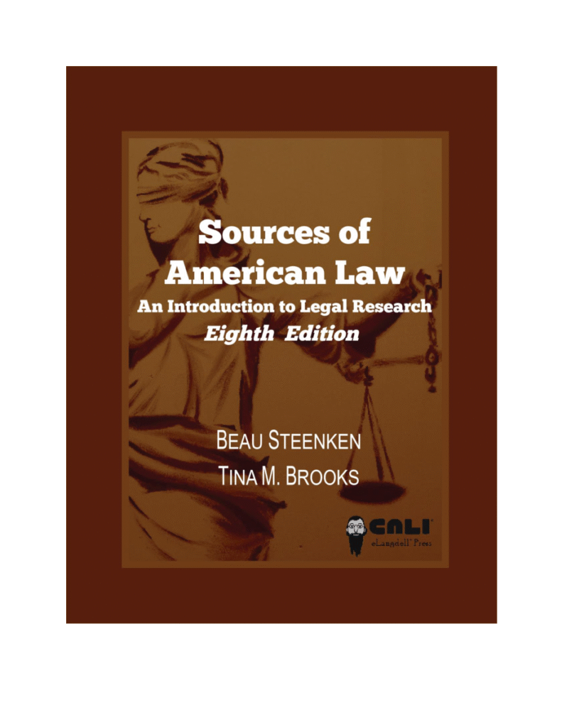 Sources of American Law: An Introduction to Legal Research book cover