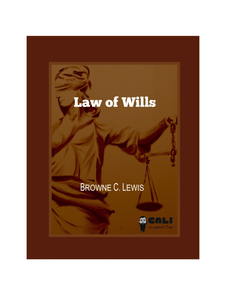 Law of Wills book cover