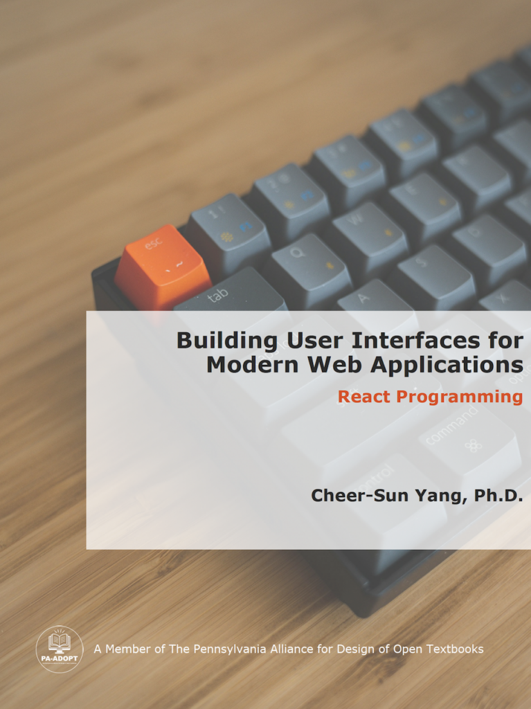 Book cover of Building User Interfaces for Modern Web Applications: React Programming
