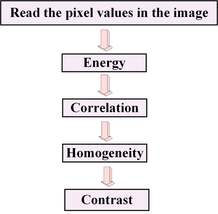 Fig.4.2 GLCM computation flowchart