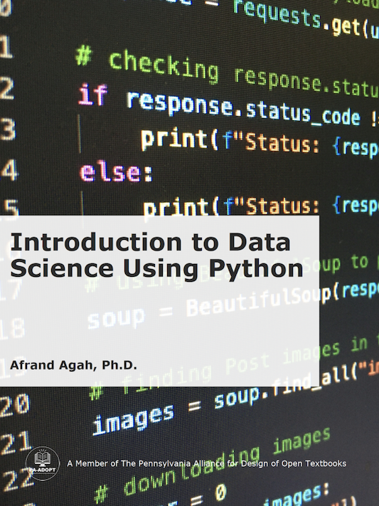 Book cover of Introduction to Data Science Using Python