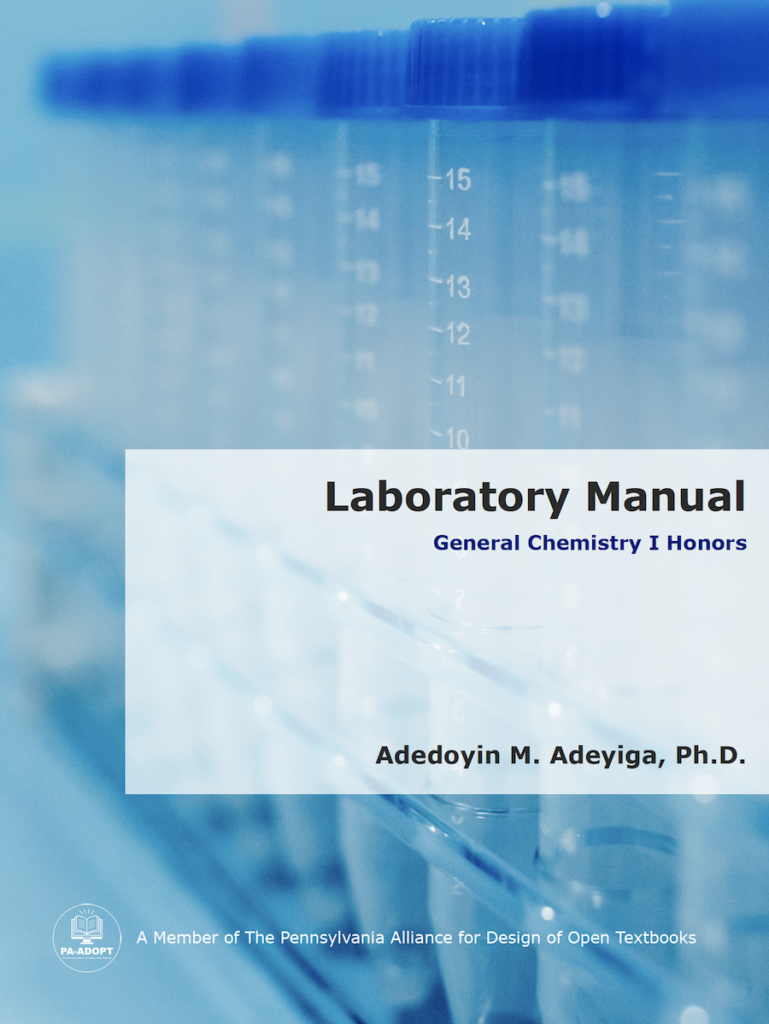 Book cover of Laboratory Manual: General Chemistry I Honors