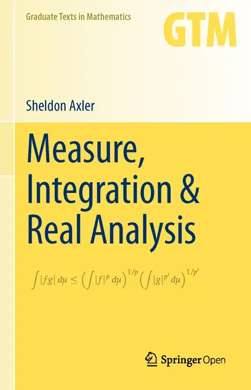 Original cover of Measure, Integration & Real Analysis by Sheldon Axler