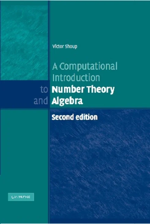 Original cover of A Computational Introduction to Number Theory and Algebra by Victor Shoup
