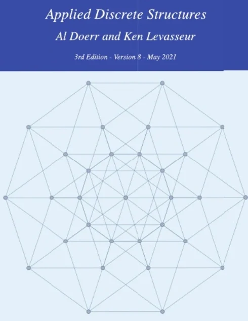 Original cover of Applied Discrete Structures by Alan Doerr, Kenneth Levasseur