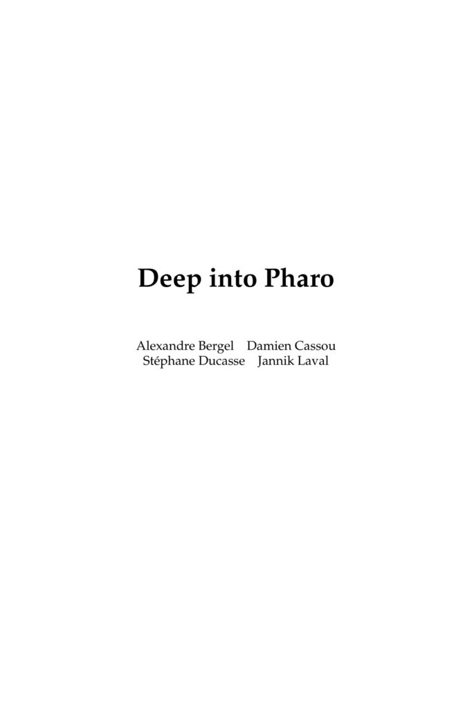 Deep into Pharo 10 Deep into Pharo source edition cover