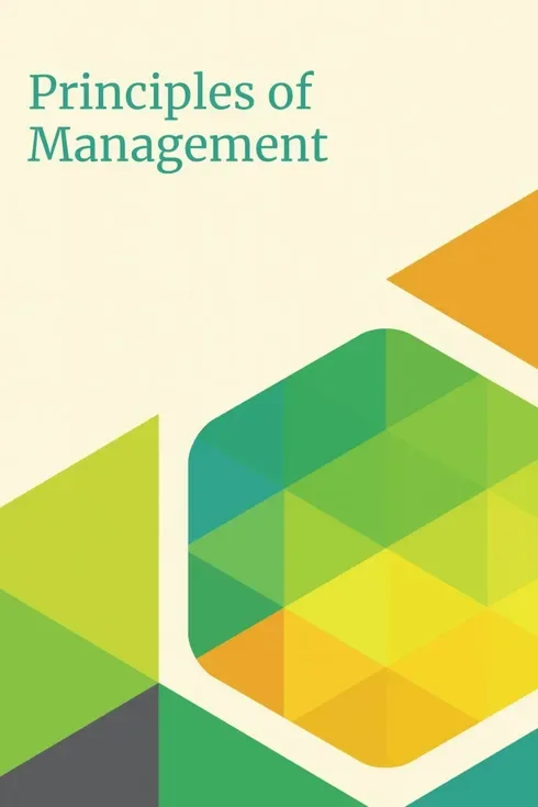 Principles of Management 4 Original cover of Principles of Management by Anonymous